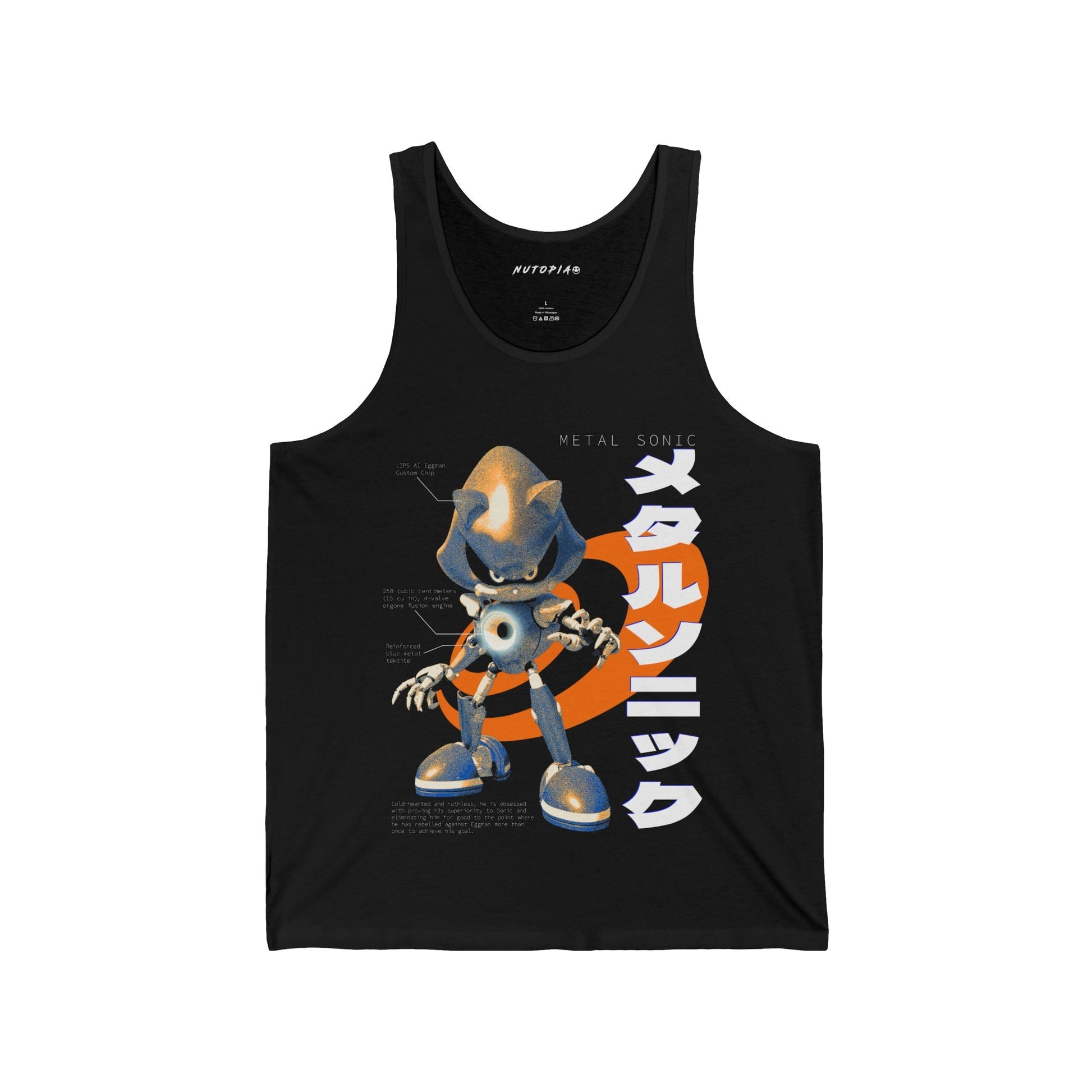 Metal Sonic Tank Top 90s Sega Gamer Summer Style - Shop Nutopia