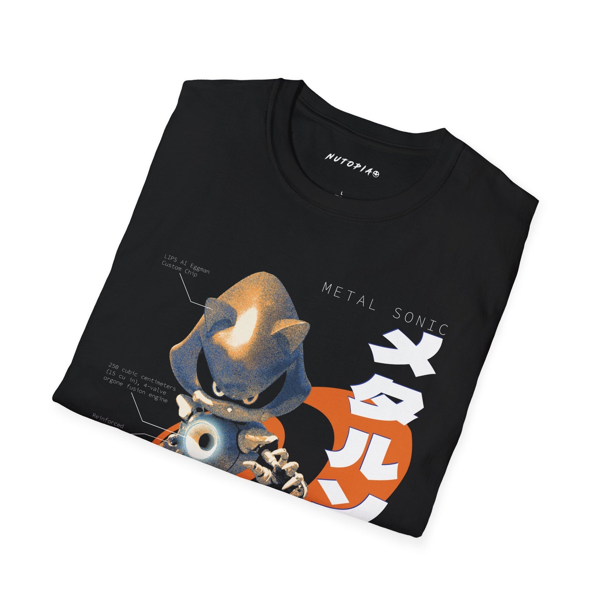 Metal Sonic Unisex Graphic T-shirt Retro Sega Gamer Shirt - Shop Nutopia