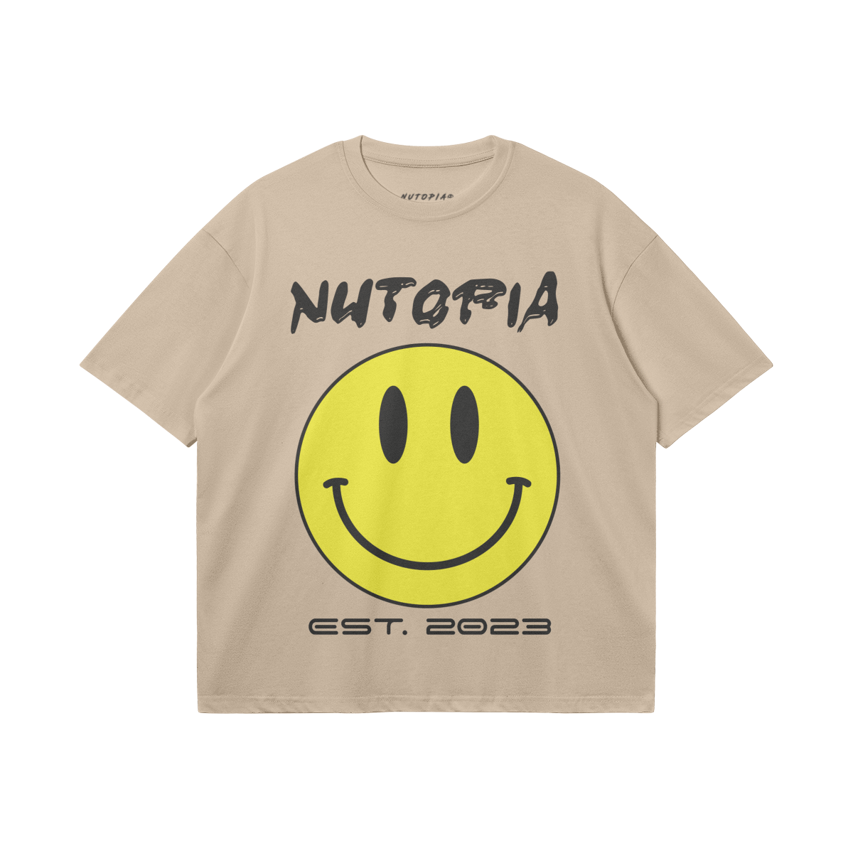 Nutopia Smiley Boxy Tee - Shop Nutopia