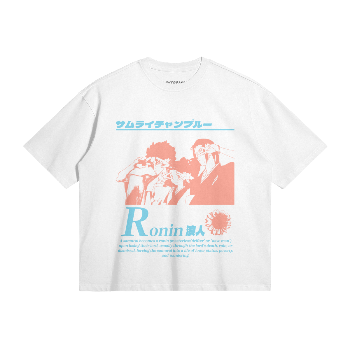 Samurai Champloo Boxy Tee - Anime Streetwear Graphic T-Shirt