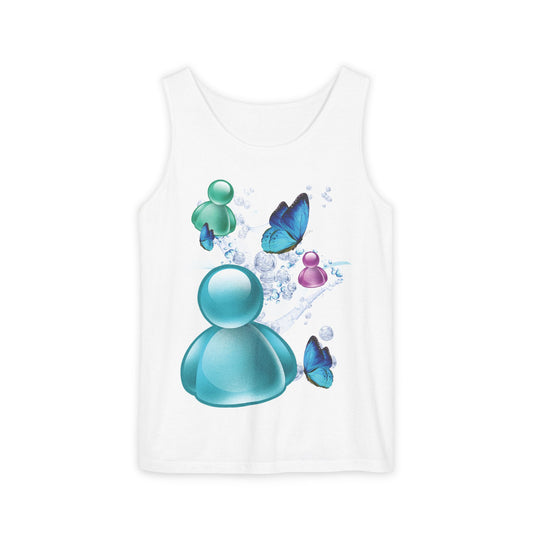 MSN Messenger Comfort Colors Tank Top Frutiger Aero Aesthetic