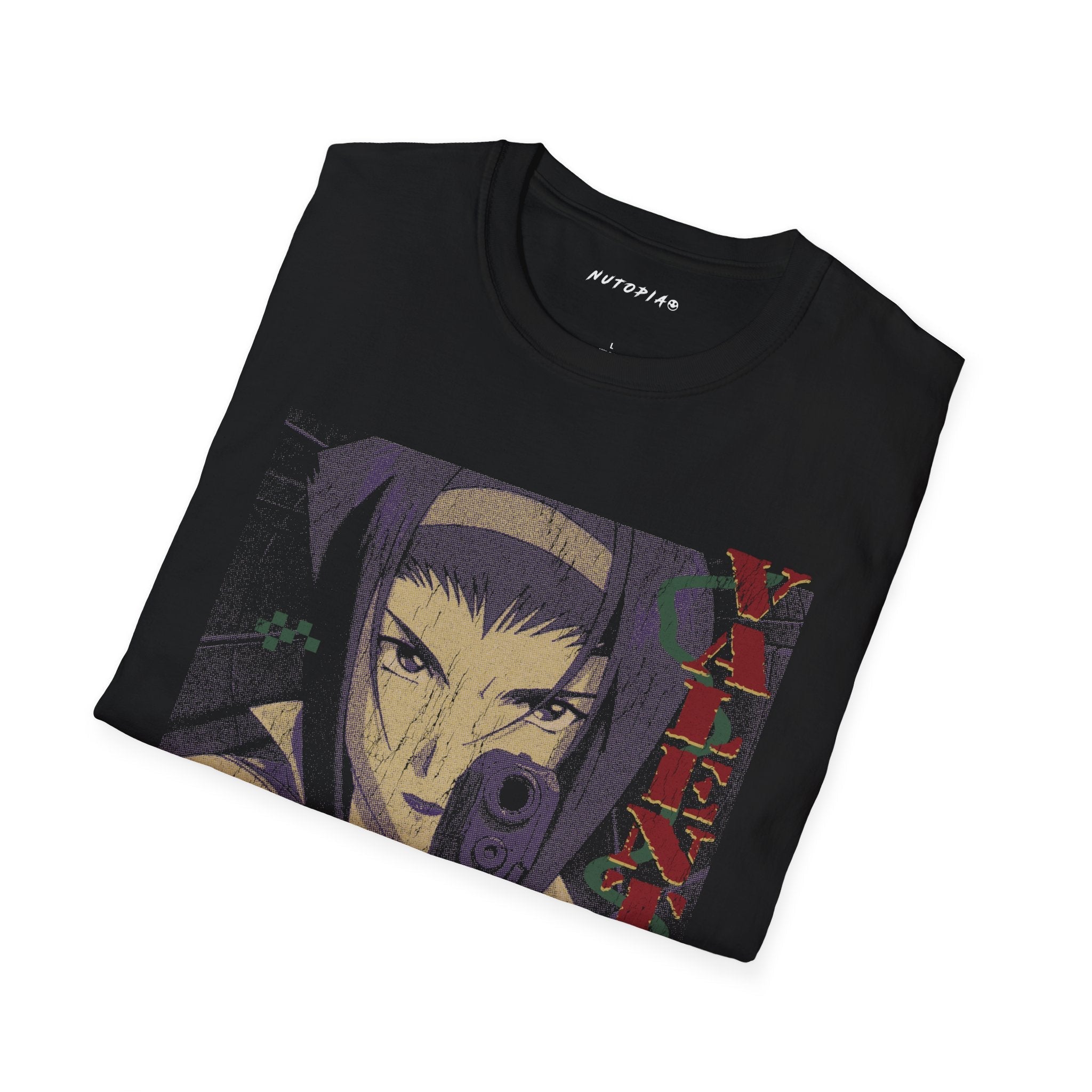 Anime Fans Unisex Softstyle T-Shirt, Cowboy Bebop Faye Valentine Tee, Graphic Anime Shirt, Japanese Animation Apparel, Otaku Gift - Shop Nutopia