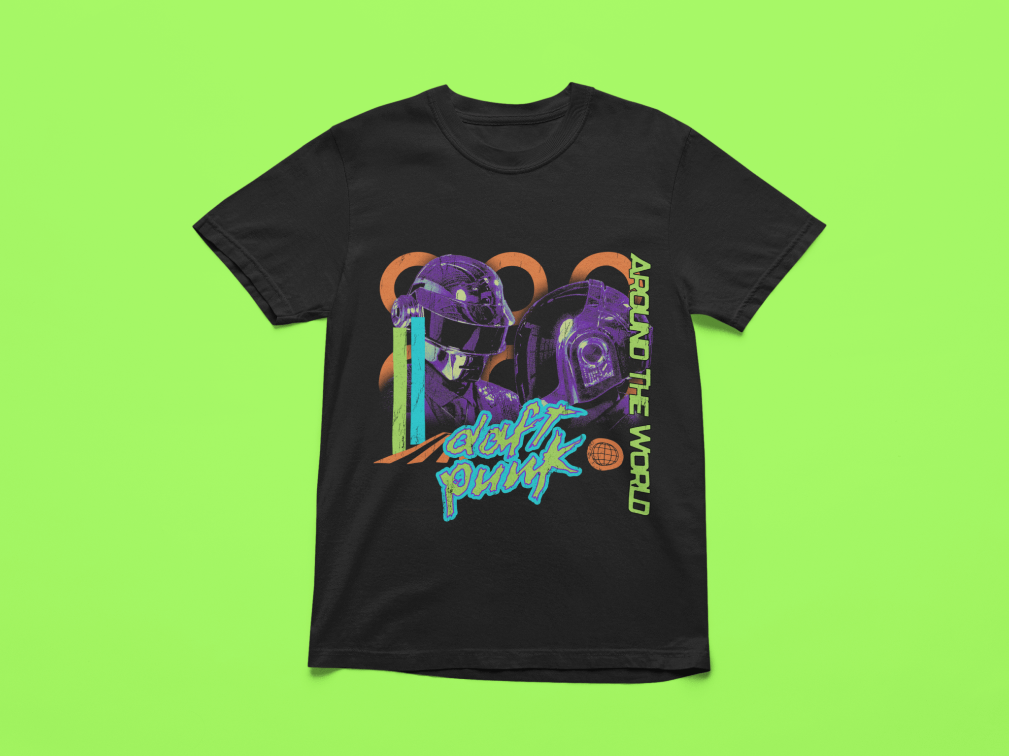 Daft Punk Graphic T-Shirt, Unisex Softstyle Tee for Electronic Music Fans, y2k Band Shirt - Shop Nutopia