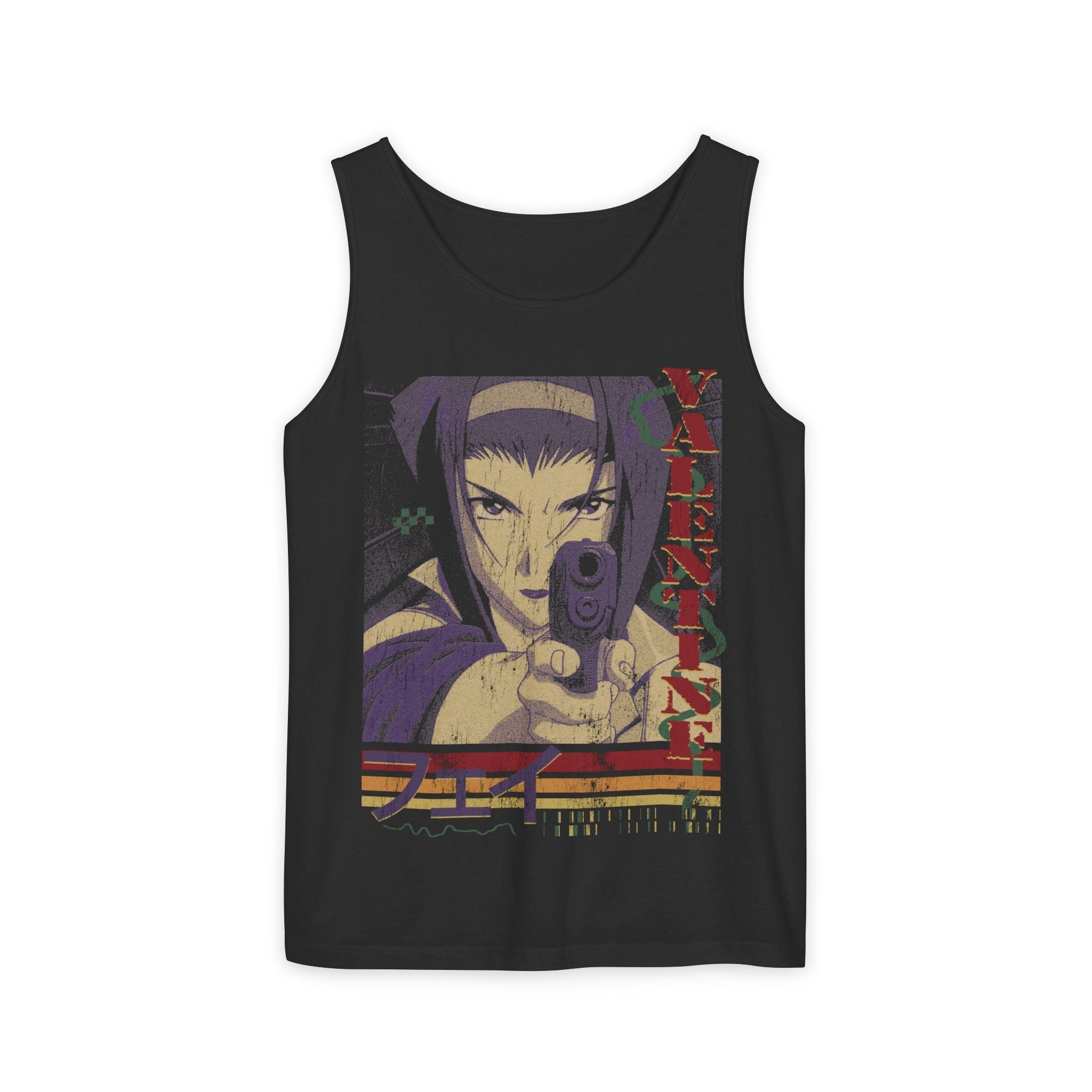Faye Valentine Cowboy Bebop Unisex Tank Top Comfort Colors - Shop Nutopia