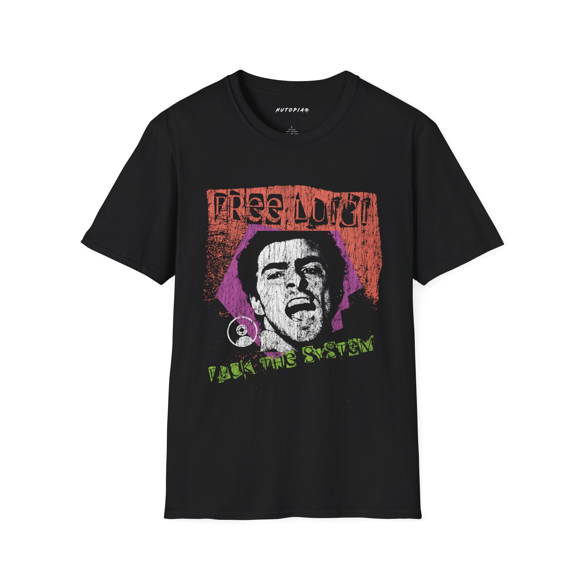 Free Luigi Mangione Punk Rock Graphic T-Shirt - Shop Nutopia