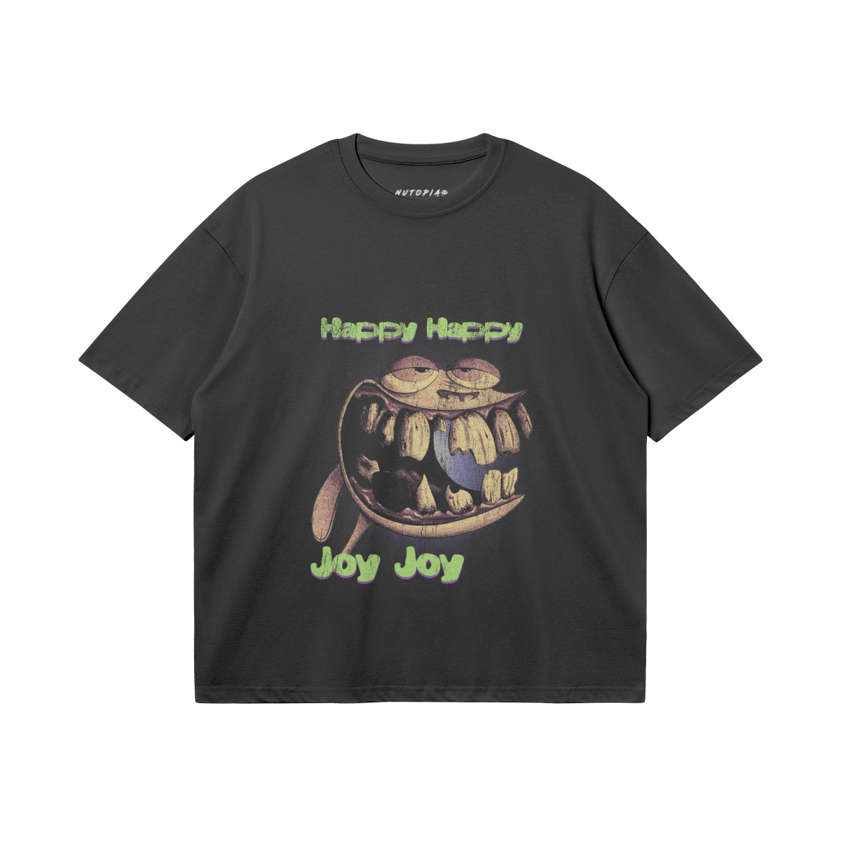 Happy Happy Joy Joy Boxy Tee - Shop Nutopia