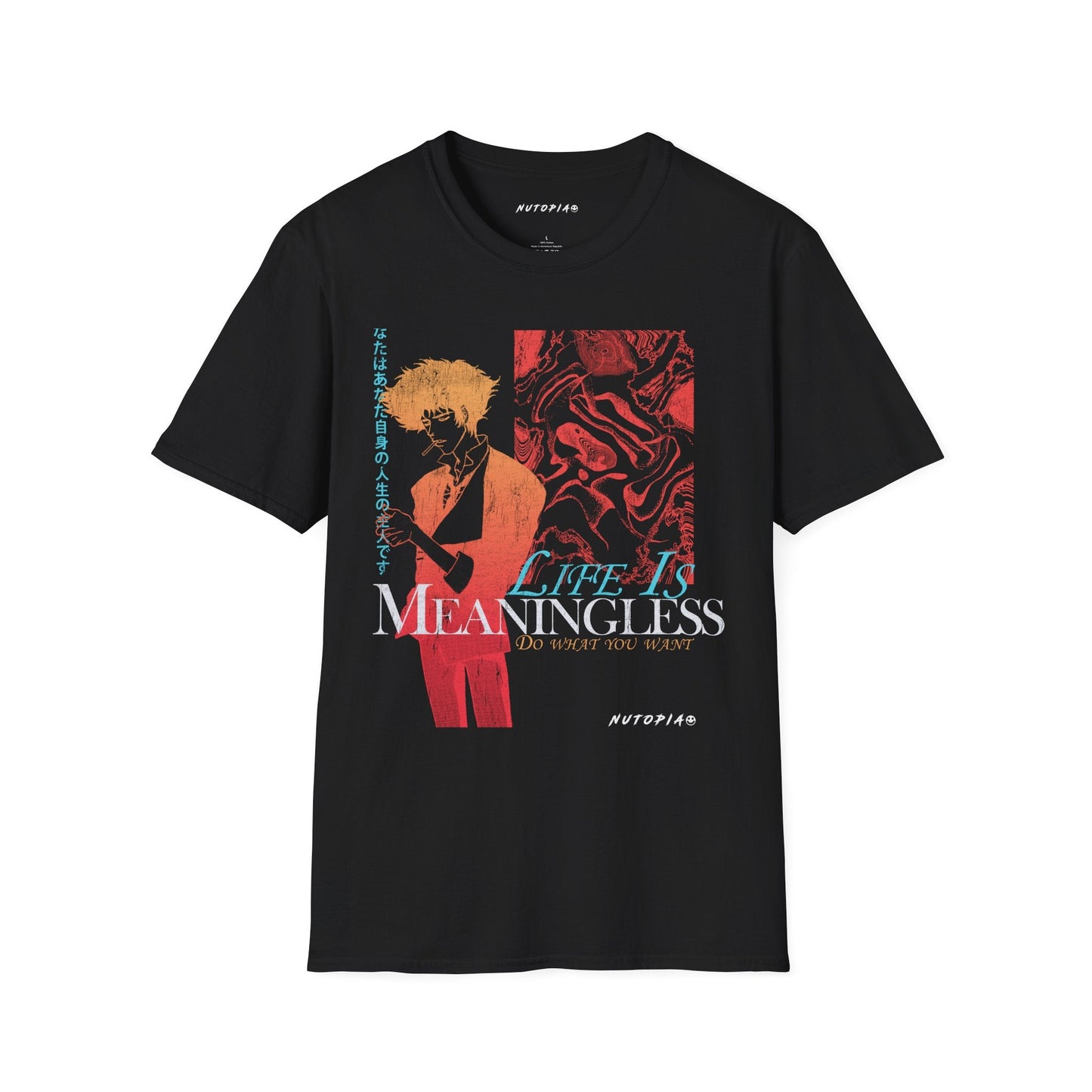 Life Is Meaningless Cowboy Bebop Graphic T-shirt - Shop Nutopia