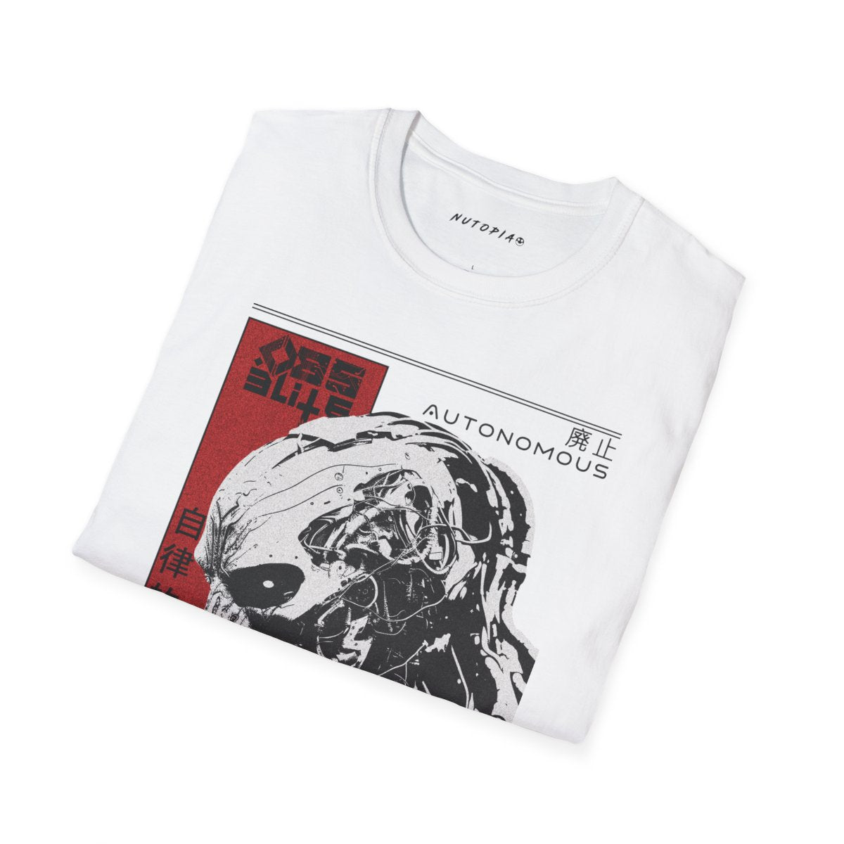 OBSELITE Autonomous White Softstyle Tee - Shop Nutopia