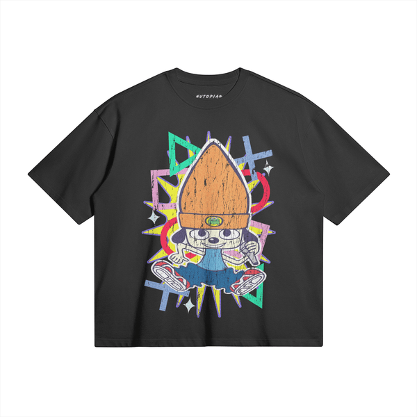 Parappa the Rapper Boxy Tee - Retro PlayStation Gaming Shirt
