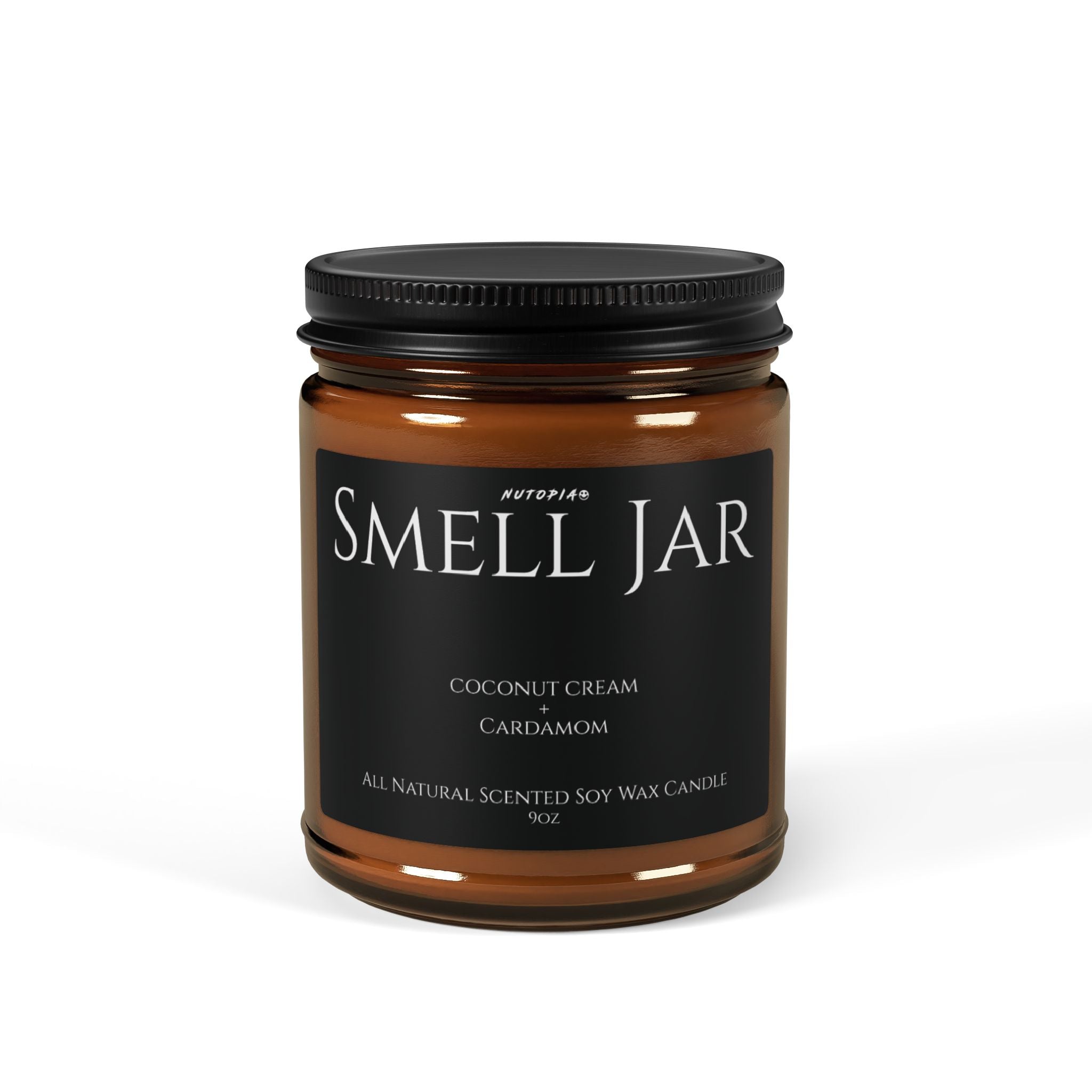 Smell Jar 9oz Soy Wax Candle - Coconut Cream + Cardamom - Shop Nutopia