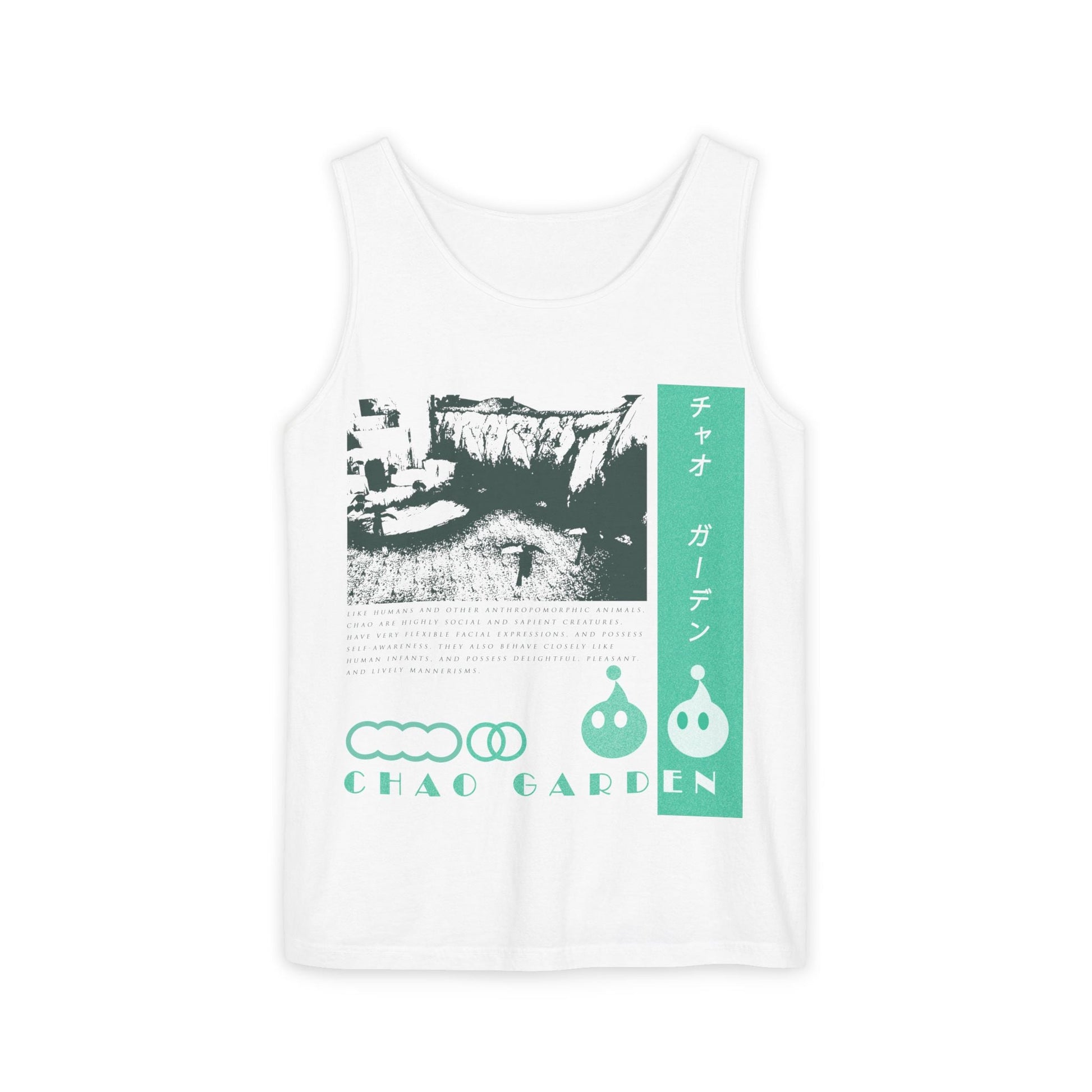 Sonic Adventure Chao Garden Tank Top Comfort Colors - Shop Nutopia