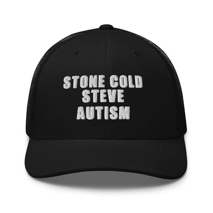 Stone Cold Steve Autism Embroidered Trucker Hat - Shop Nutopia