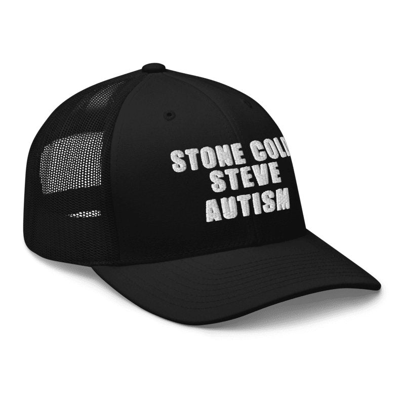 Stone Cold Steve Autism Embroidered Trucker Hat - Shop Nutopia