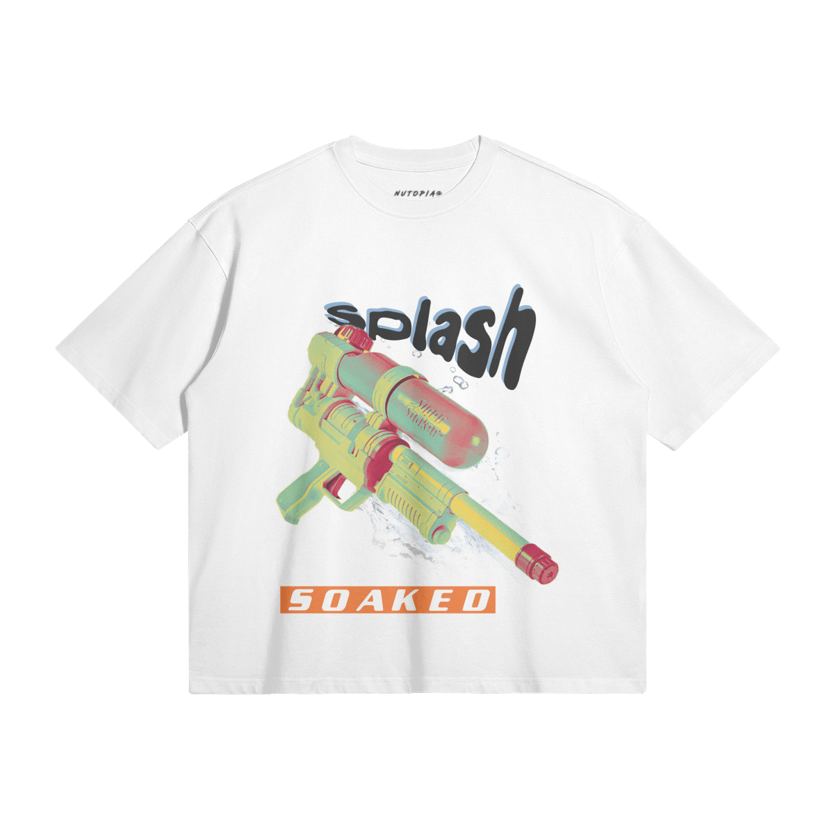 Super Soaked – Y2K Super Soaker Graphic Boxy Tee - Shop Nutopia