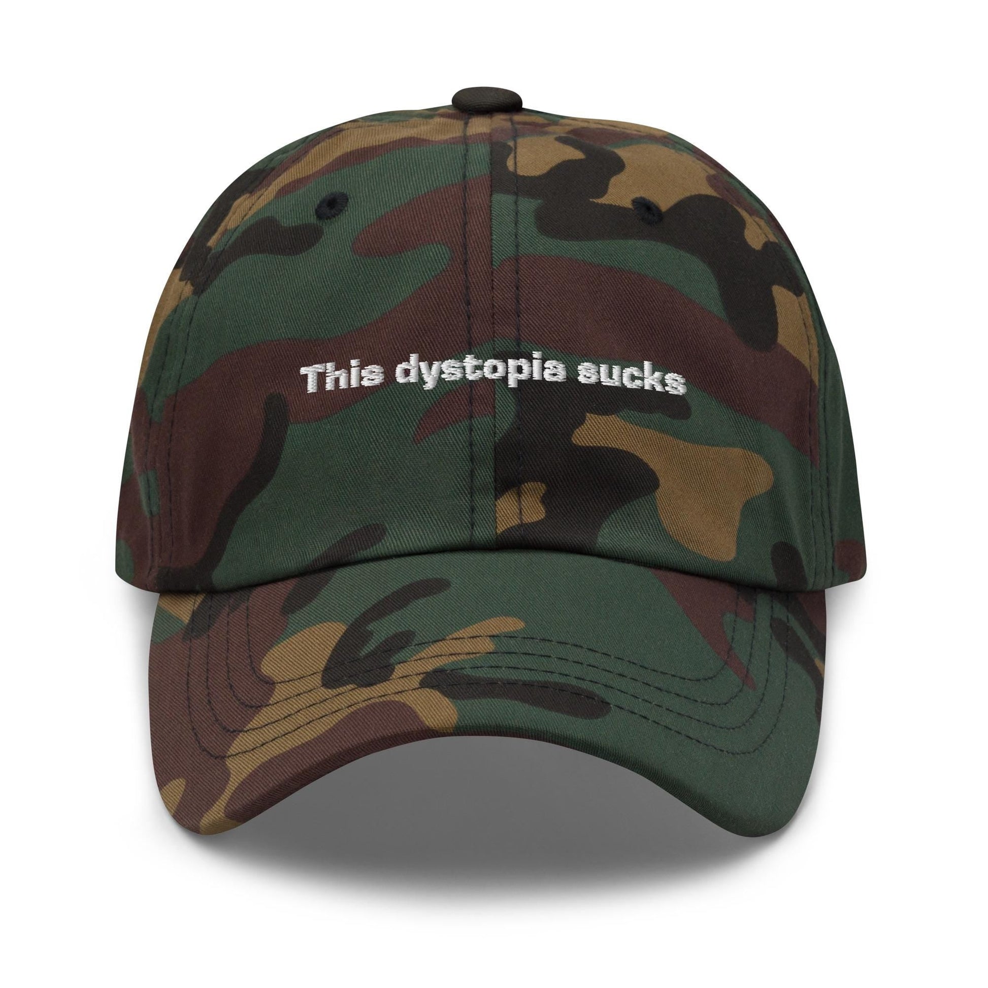 This Dystopia Sucks Dad Hat - Shop Nutopia