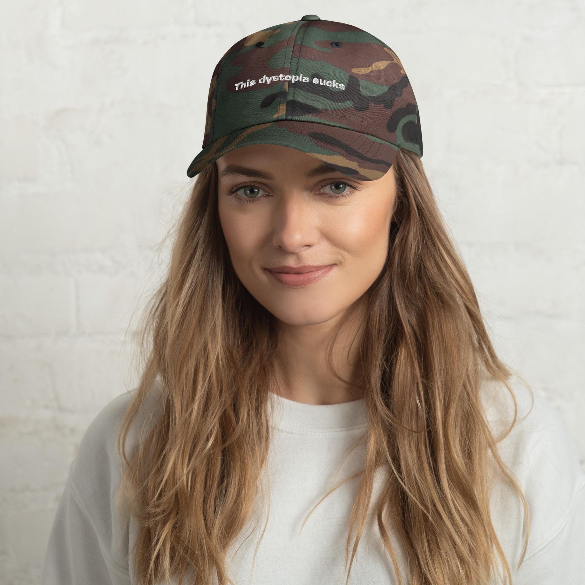 This Dystopia Sucks Dad Hat - Shop Nutopia