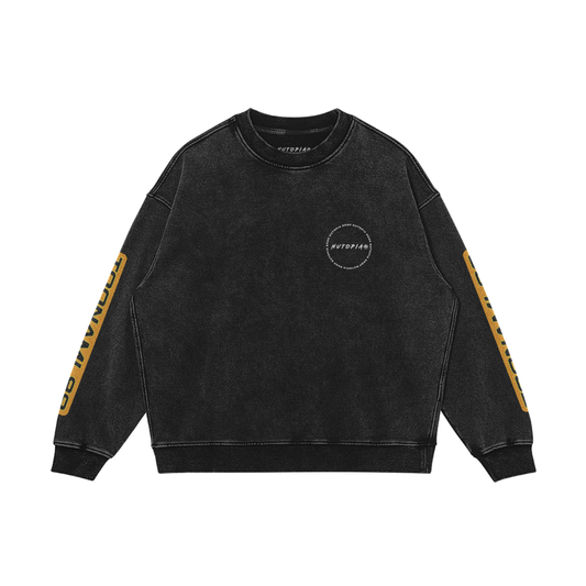 Toonami Tom Oversized Faded Crewneck Sweatshirt - Shop Nutopia