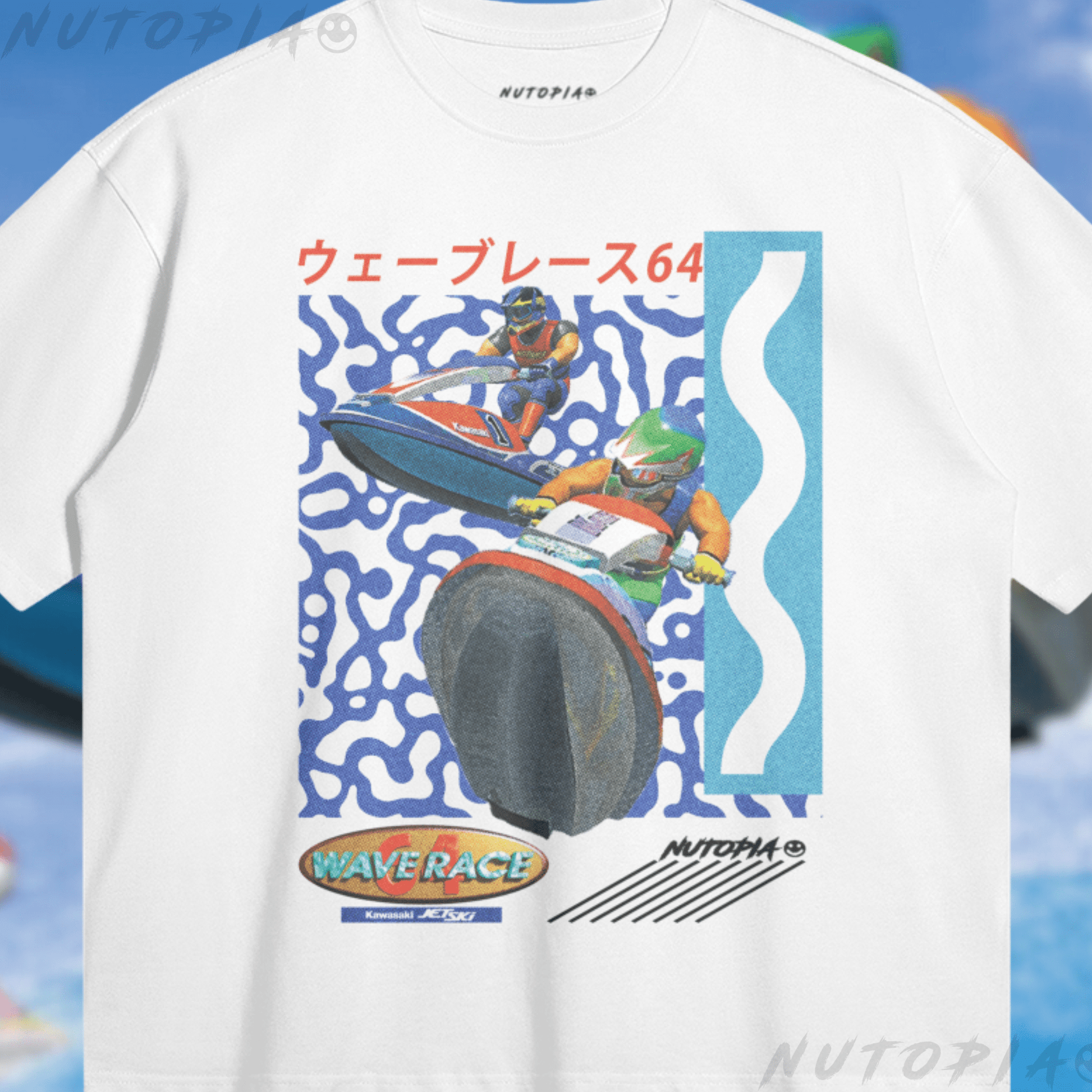 Wave Race 64 Boxy Tee – Retro Jet Ski Chaos - Shop Nutopia