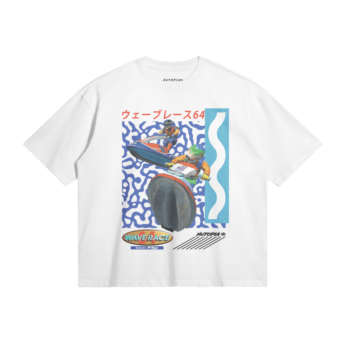 Wave Race 64 Boxy Tee – Retro Jet Ski Chaos - Shop Nutopia